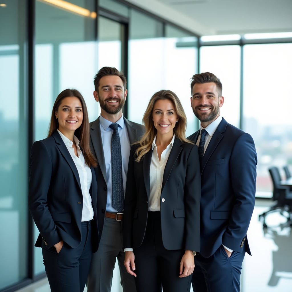Equipo Tammanial Realty en la oficina principal